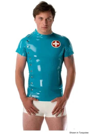 Latex Men's Doc Medic Short Sleeves Top