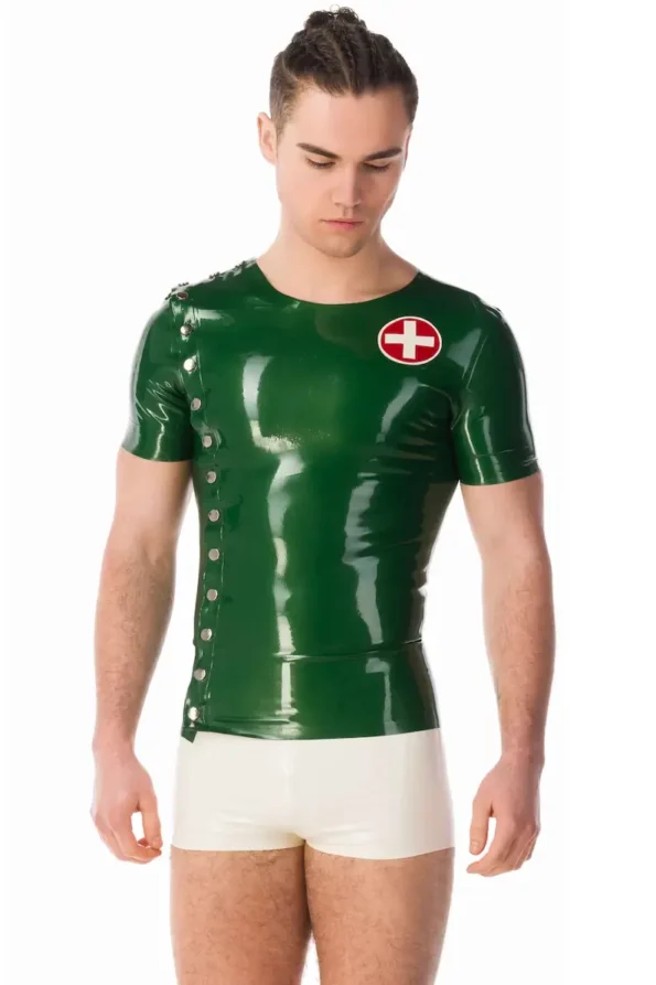 Latex Men's Doc Medic Short Sleeves Top