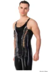 Latex Suspender Tank Top for Men