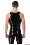 Latex Men's Lace-Up Muscle Vest