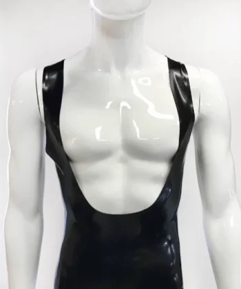 Latex Suspender Tank Top for Men