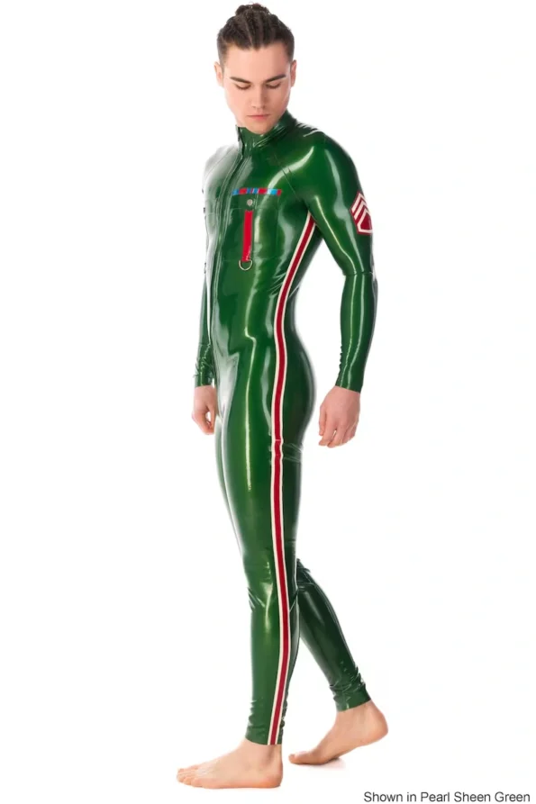 LATEX Men MILITARY Tight CATSUIT