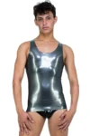 Latex Stylish Men's Vest Top