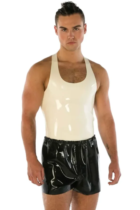 Latex Stylish Men's Vest Top