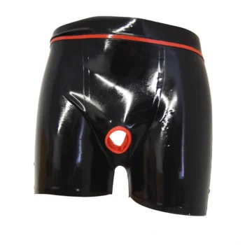 Latex O-ring With Front Opening Shorts