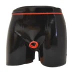 Latex O-ring With Front Opening Shorts