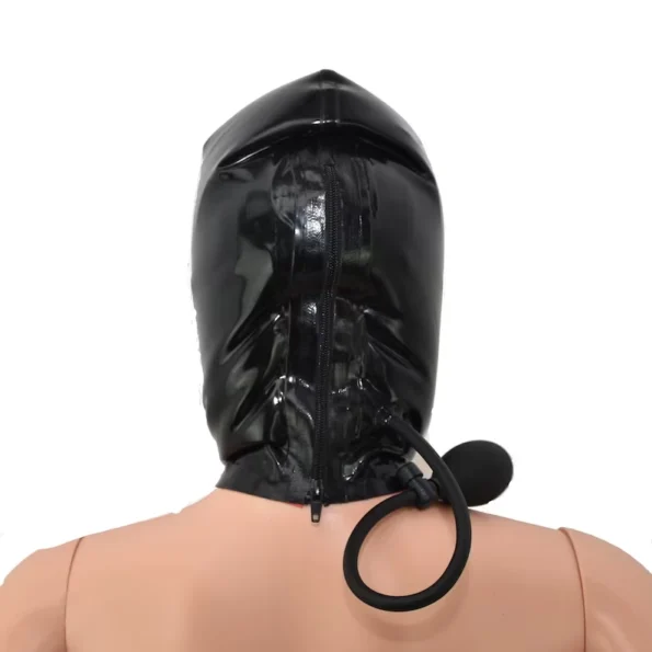 Latex Double Mask With Zip Hood