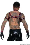 Latex Hollow O-Ring Chest Harness