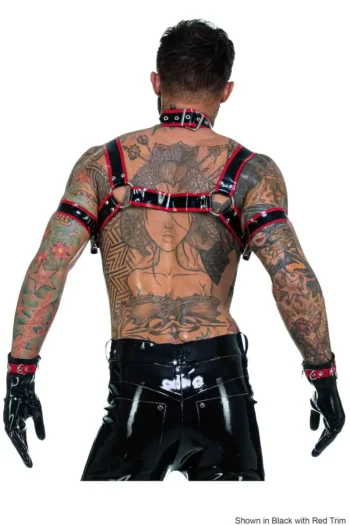 Latex Hollow O-Ring Chest Harness