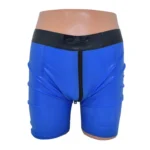 Men's Latex Double Zipper Shorts