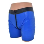 Men's Latex Double Zipper Shorts