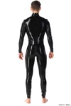 Men's Latex Two-Way Zip Catsuit