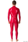 Men's Latex Two-Way Zip Catsuit