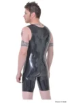 Men's Latex Sleeveless Muscle Bodysuit