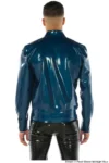 Latex Baggy Sleeves Jacket With Collar