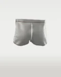 Men's Latex Double Zipper Shorts