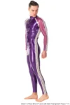 Latex high neck man's racing style Catsuit