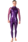 Latex high neck man's racing style Catsuit