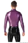 Latex Men's Polo Neck Long Sleeves Shirt