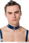 Men's O-Ring Latex Collar With Buckle Back