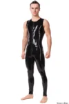 Latex Men's Sleeveless Full Length Catsuit