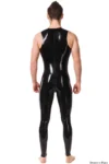 Latex Men's Sleeveless Full Length Catsuit